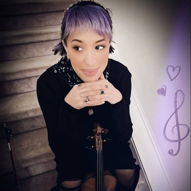 female violinist portrait